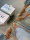 BEST GOLD SILVER STONE SANDALS